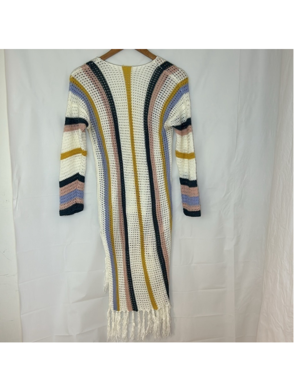 Boho Bohemian crochet cover up dress knit beach loungewear hippie Boho colourful - Picture 7 of 11